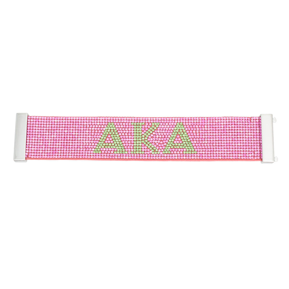 AKA Sorority Pink Rhinestone Magnetic Bracelet