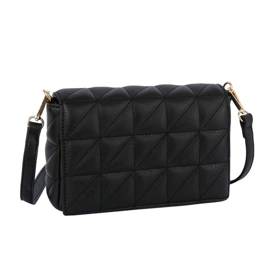 Black Quilted Boxy Crossbody