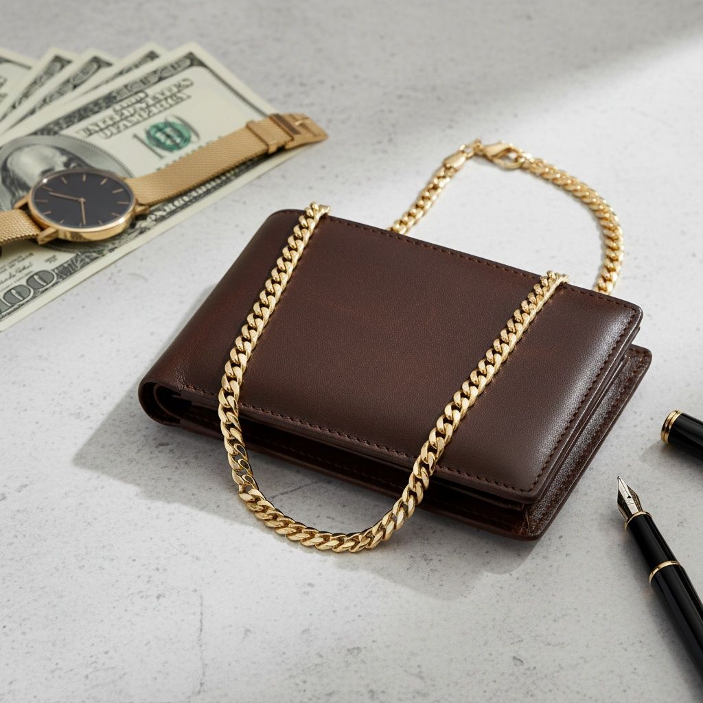 Mens 20in 8mm Gold 18K Stainless Steel Miami Chain