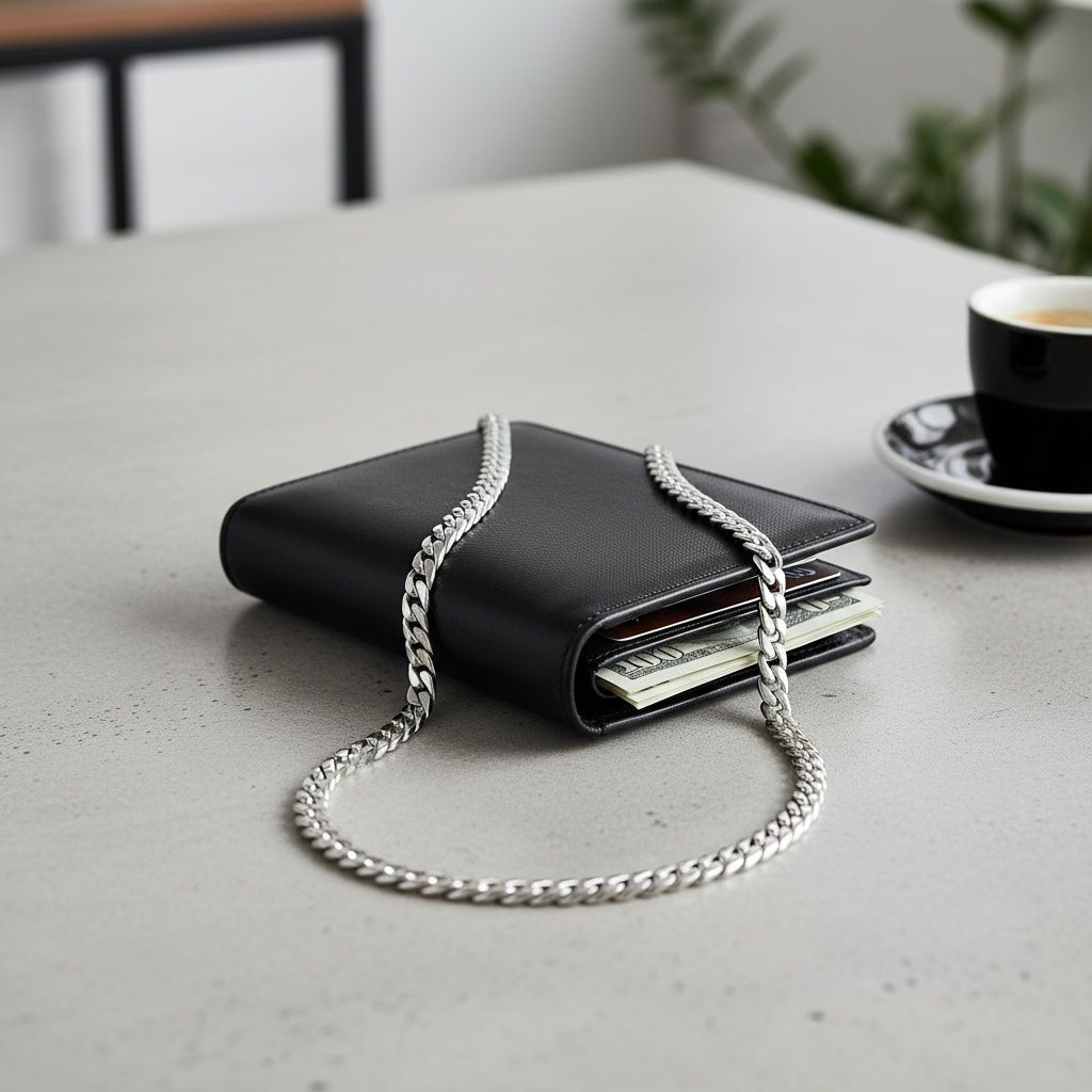 Mens 20in 8mm Stainless Steel Miami Chain