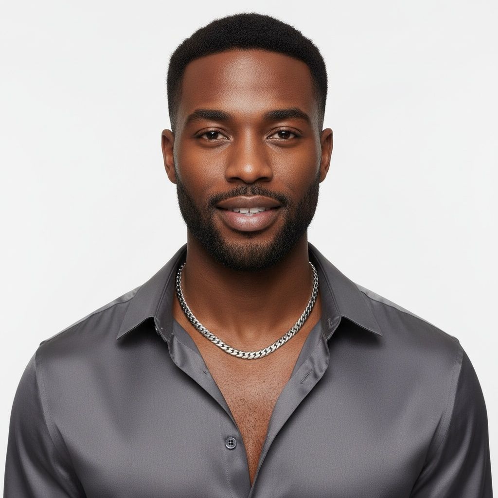 Mens 20in 8mm Stainless Steel Miami Chain