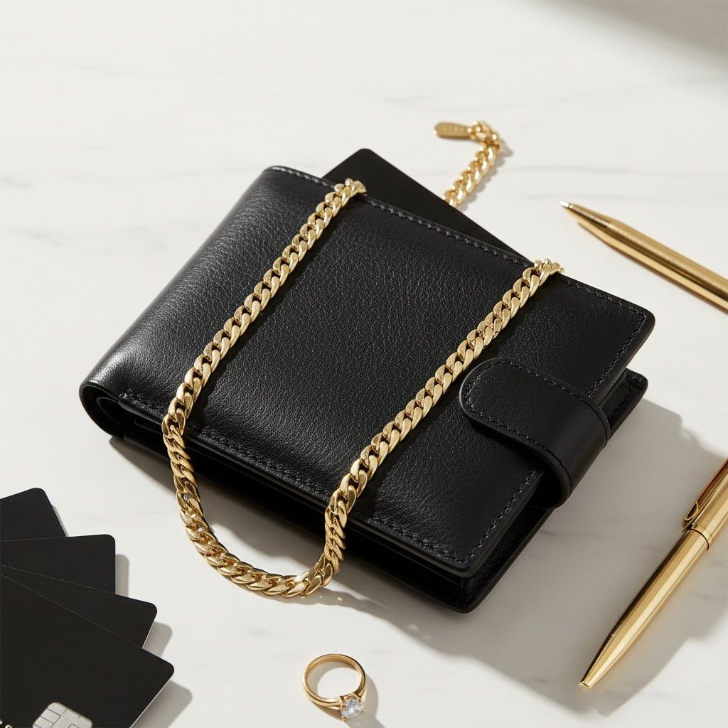 Mens 20in 10mm Gold 18K Stainless Steel Curb Chain