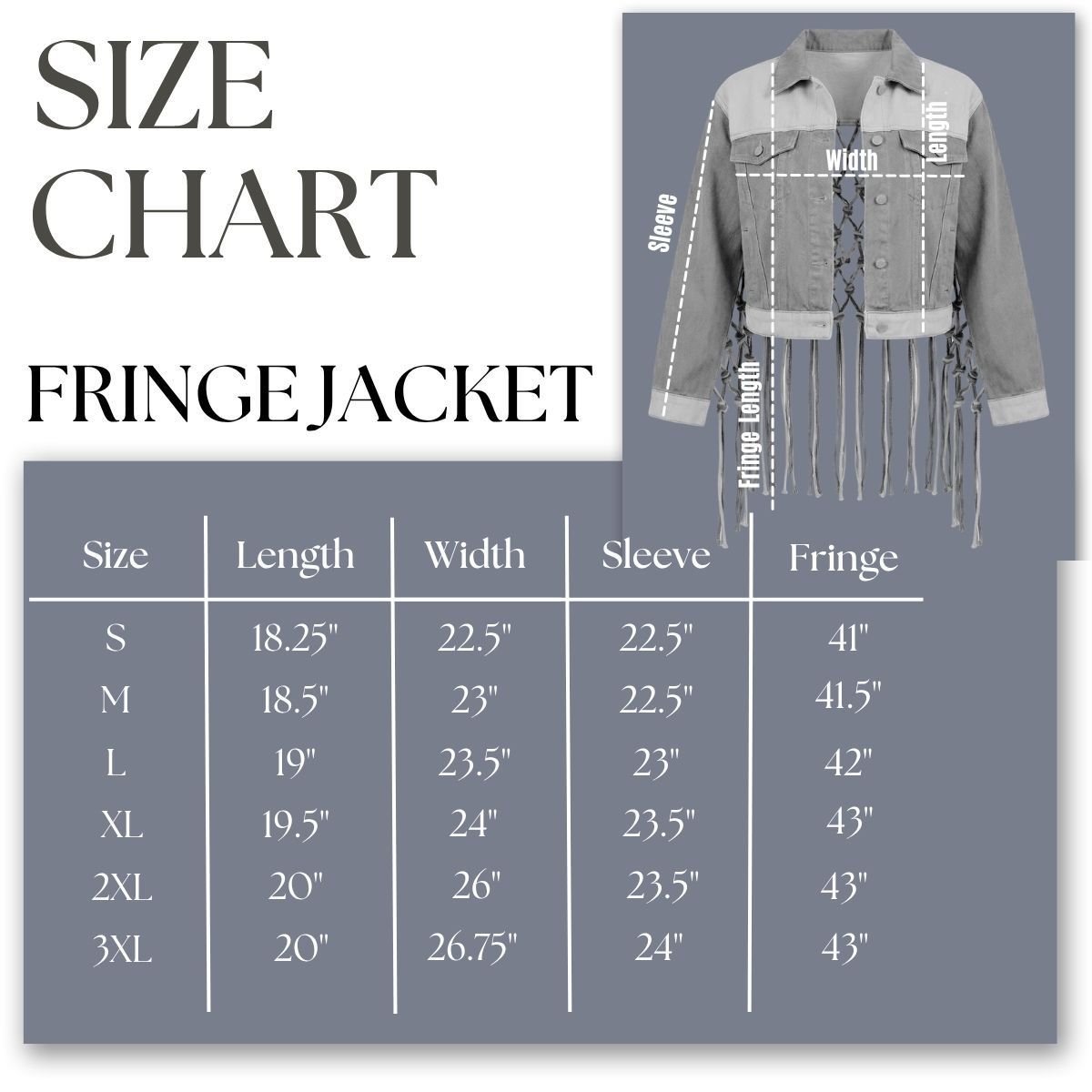DST Apparel XLarge Red White Denim Fringe Jacket
