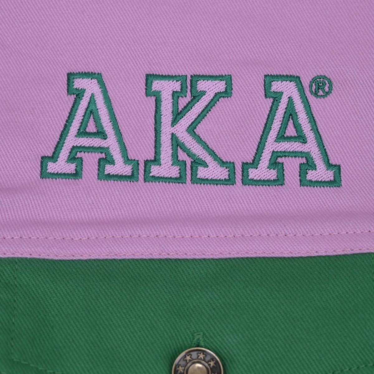 AKA Apparel Small Pink Green Denim Fringe Jacket