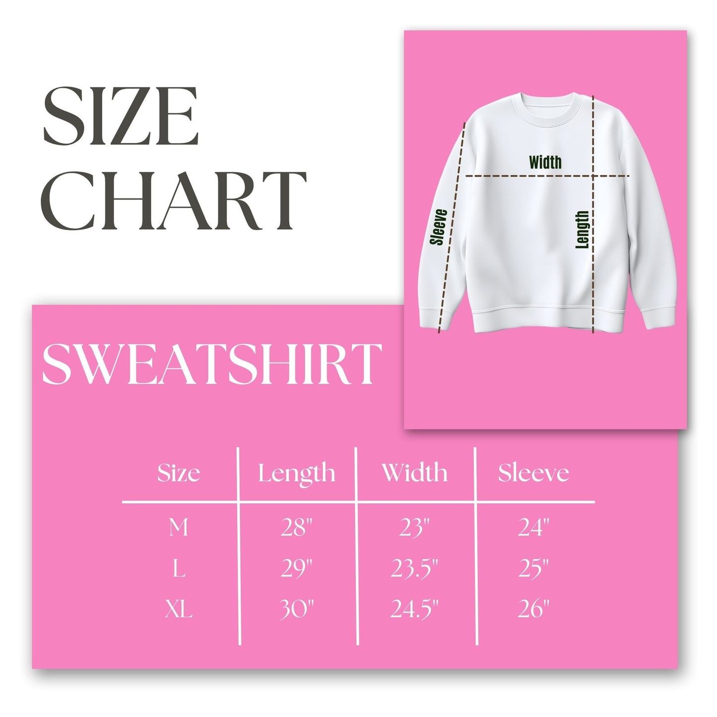 AKA Greek Gear L Pink Embroidered Crew Sweatshirt