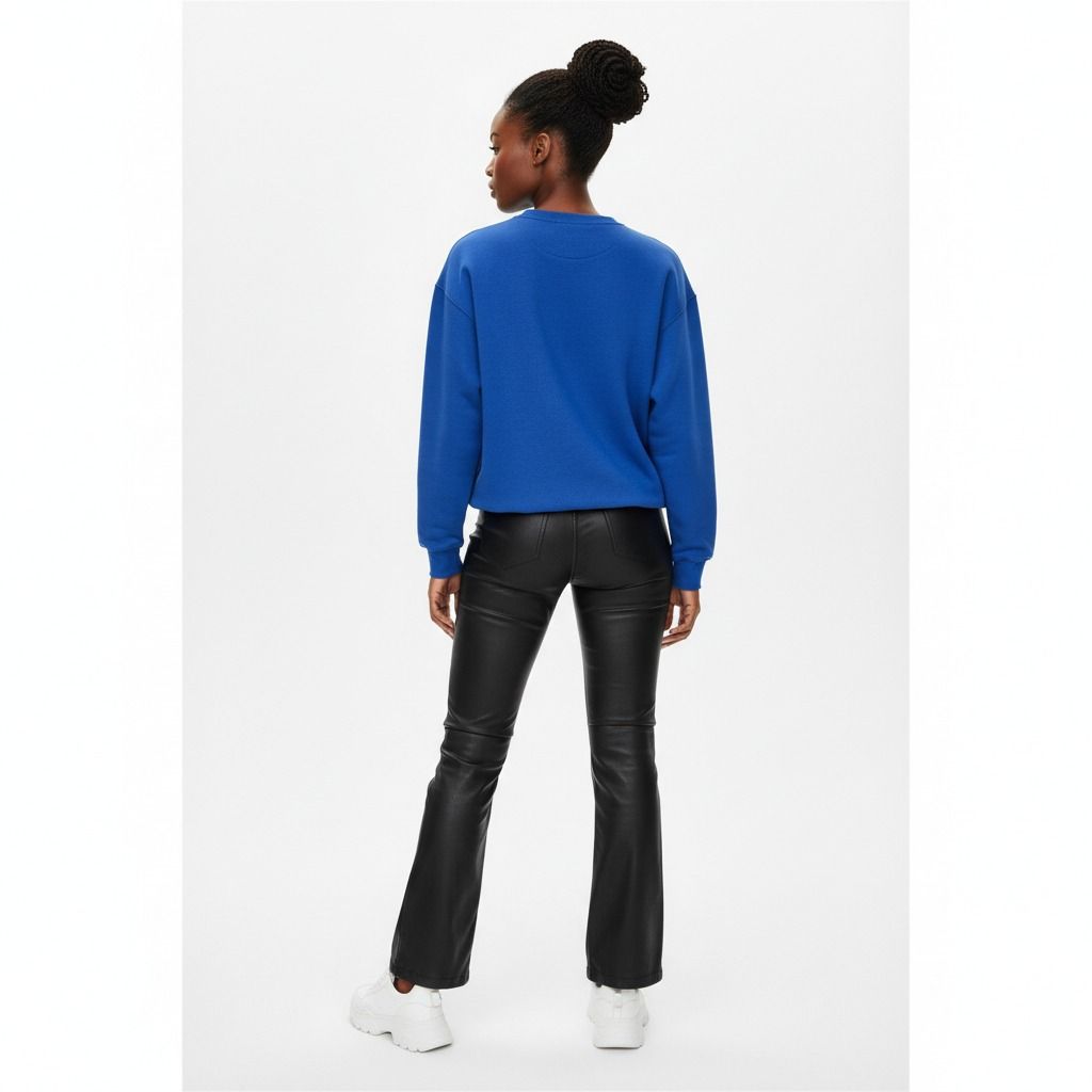 ZPB Greek Gear XL Blue Embroidered Crew Sweatshirt