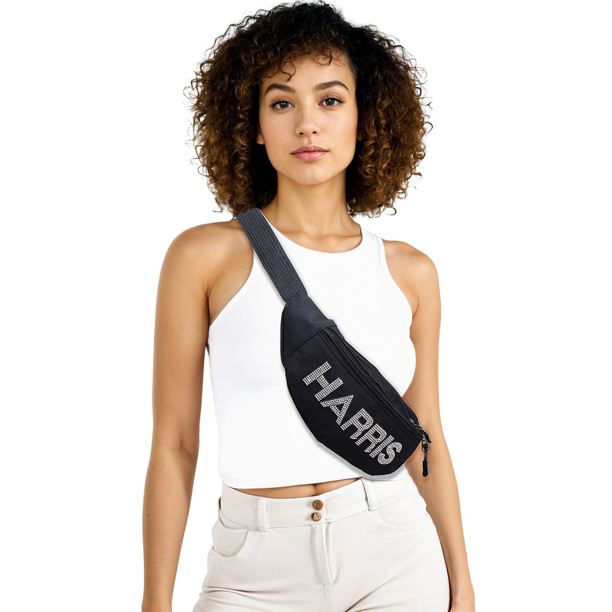 Fanny Pack Harris Campaign Black Waist Bag Women