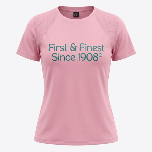 AKA 2XL First & Finest Pink Performance Tee