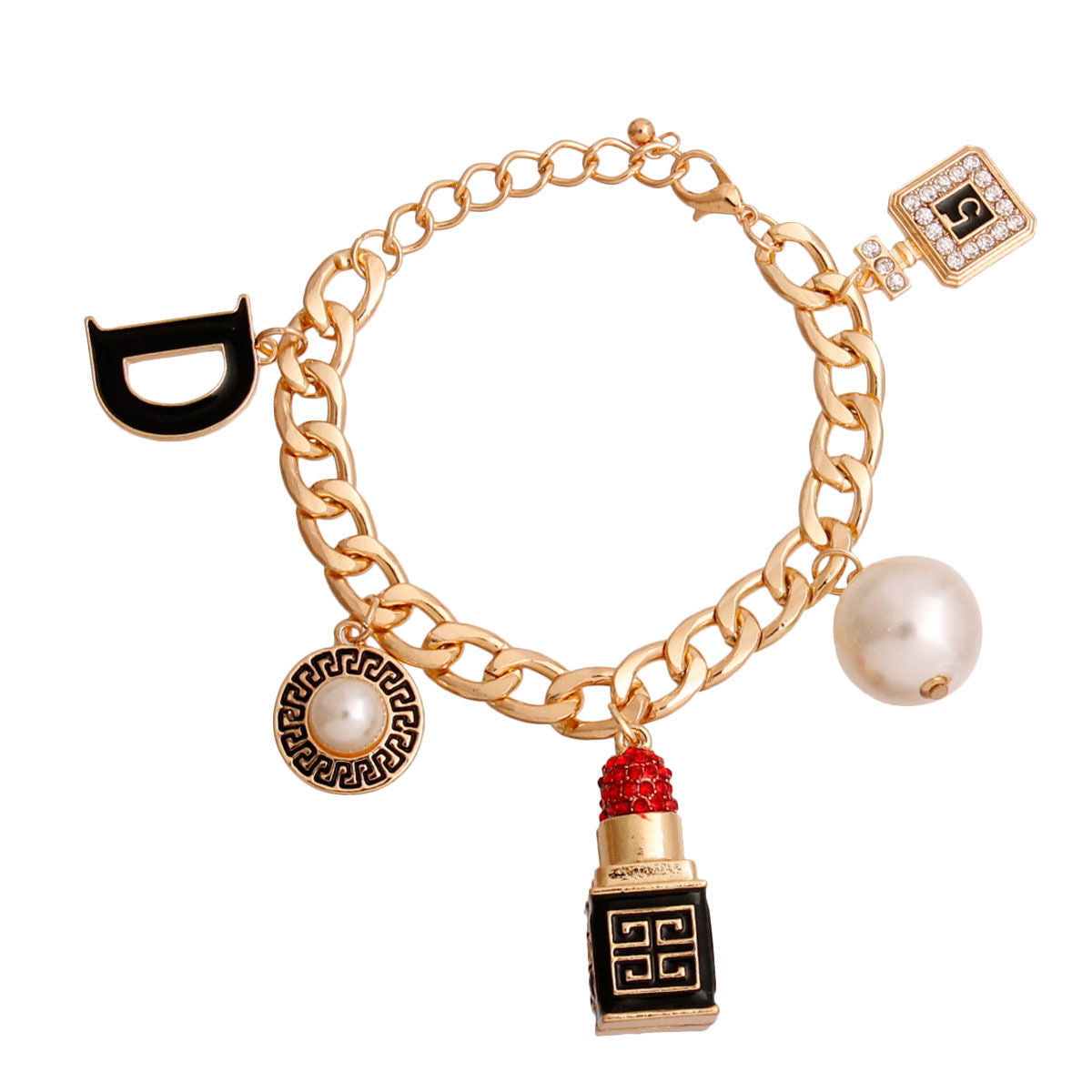 Luxury Designers Charms Gold Bracelet