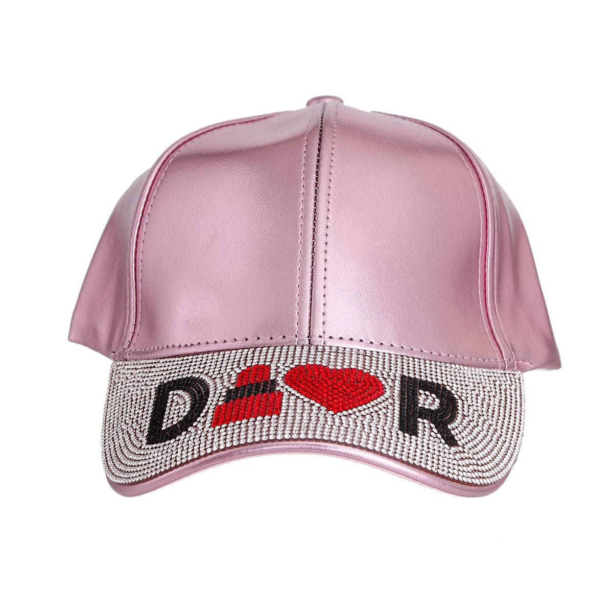 Metallic Pink Designer Visor Hat