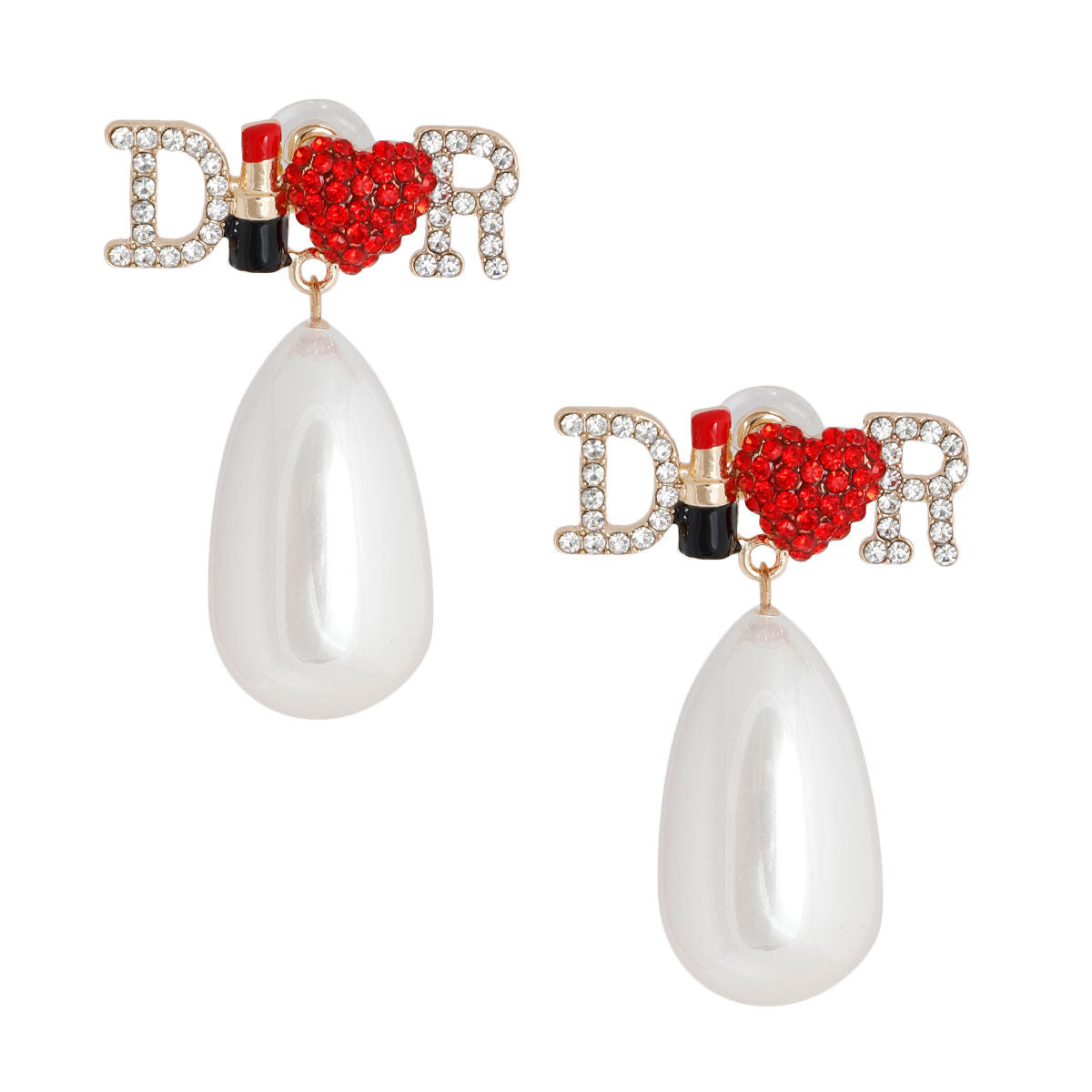 Designer Cream Pearl Dangle Earrings