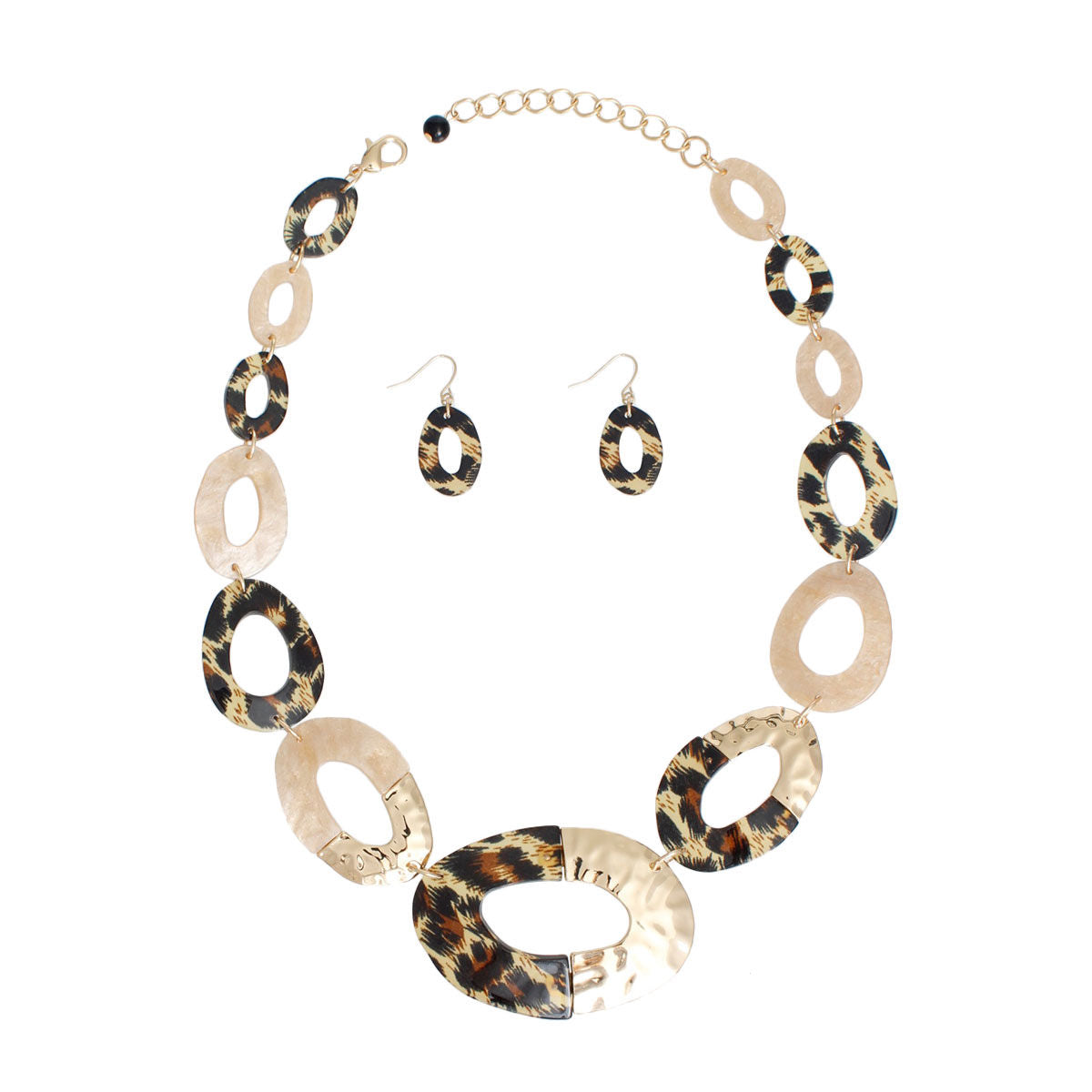 Leopard Link Necklace Set