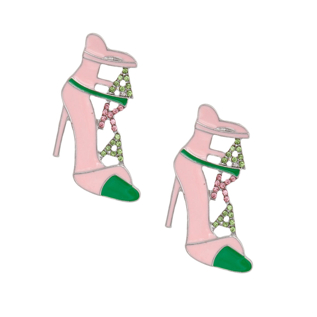 Pink Green AKA Heel Studs