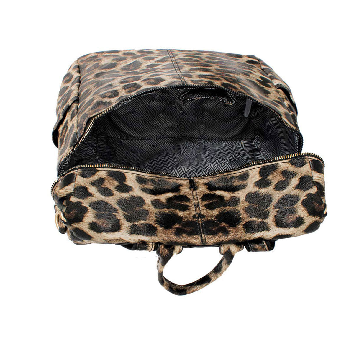 Leopard Square Backpack Purse