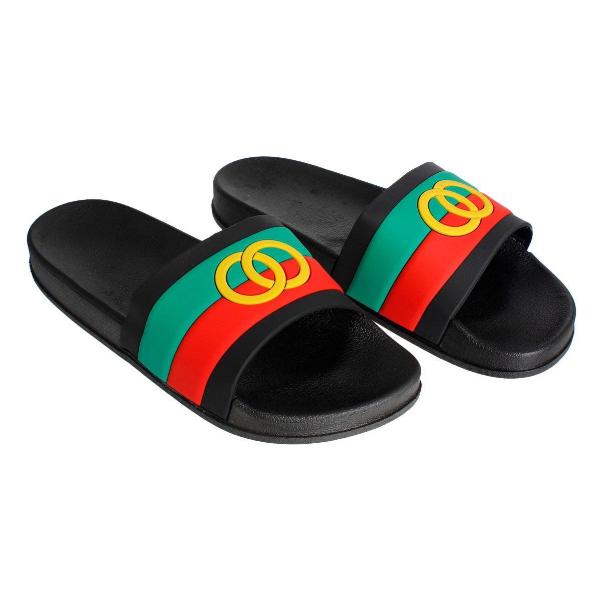 Size 7 Black Stripe Slide