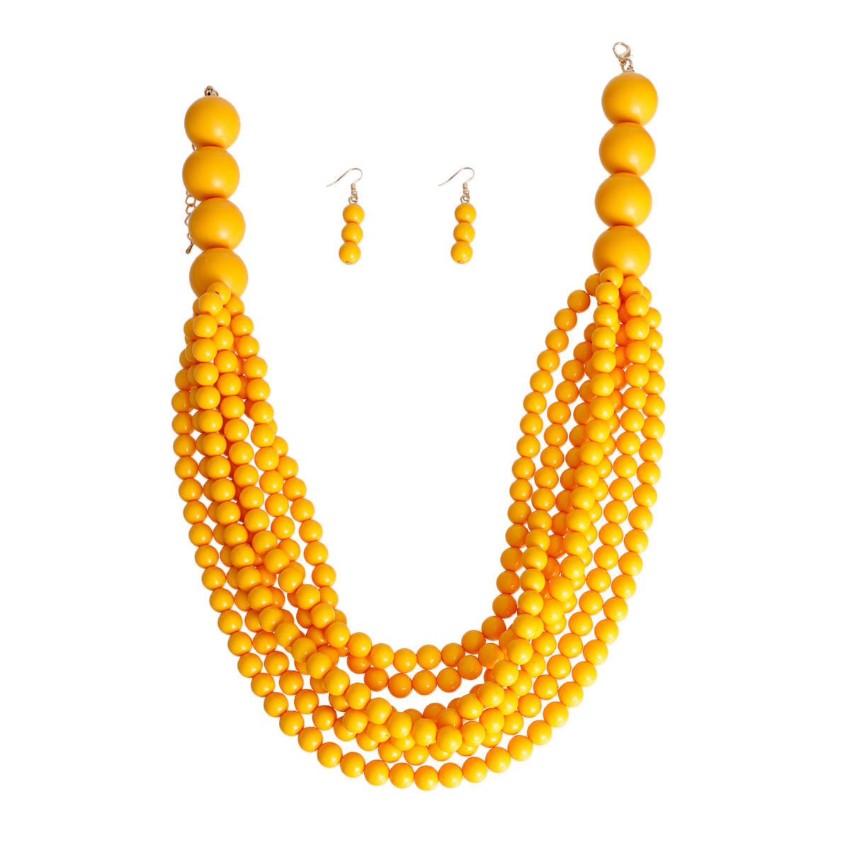 Mustard Bubble Gum Bead Set